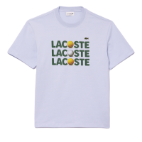 Muška majica Lacoste Heavy Cotton Tennis Ball Print T-Shirt - light blue