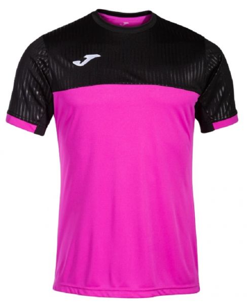 T-shirt da uomo Joma Montreal Short Sleeve T-Shirt M - pink/black