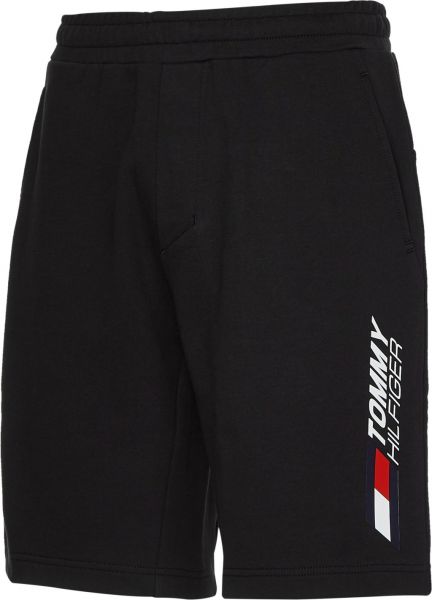 Pantaloni scurți tenis bărbați Tommy Hilfiger Essentials Sweatshorts - black