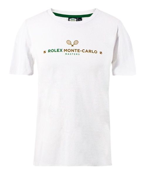 Marškinėliai moterims Monte-Carlo Rolex Masters Print - white
