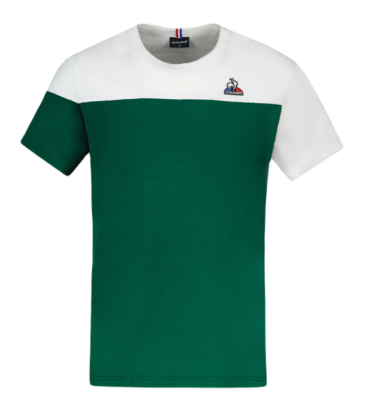 T-shirt pour hommes Le Coq Sportif BAT Tee Short Sleeve N°3 SS23 - vert foncé camuset