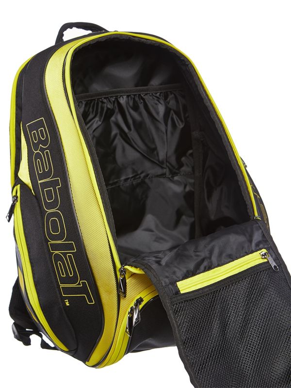 Babolat Pure Aero Tennis Backpack 2020 - Black/Yellow, Racket Compartment, Shoe Pocket, AH Style