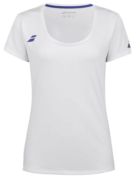 Marškinėliai moterims Babolat Play Cap Sleeve Top Women - white/white