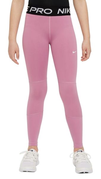 Mädchen Hose Nike Pro G Tight - elemental pink/white