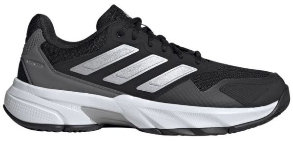 Damskie buty tenisowe Adidas CourtJam Control 3 W - core black/silver metallic/grey four