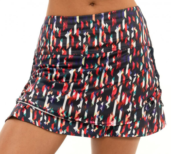 Ženska teniska suknja Lucky in Love Novelty Skirts Long Bermuda Ruche Skirt - multicolor