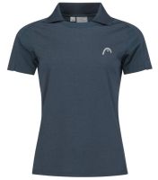 Polo marškinėliai moterims Head Padel Tech Polo Shirt - navy