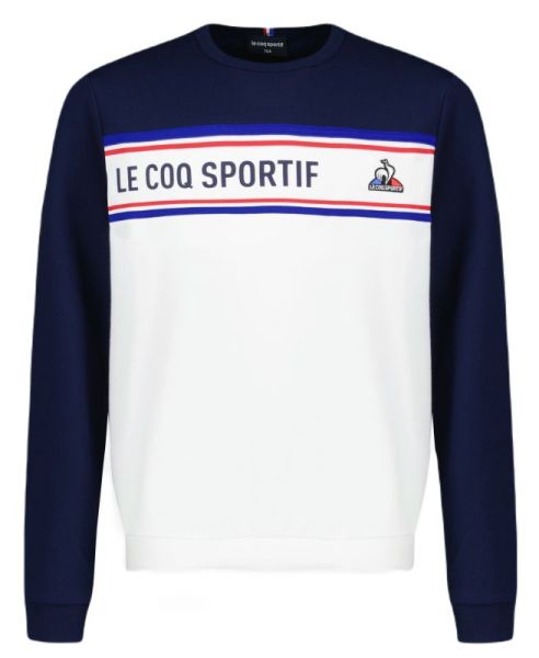 Blouson pour garçons Le Coq Sportif TRI Crew Sweat N°1 SS23 - bleu nuit/new optical white