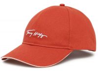 Tenisz sapka Tommy Hilfiger Iconic Signature Cap Women - cinabar red
