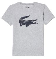 Jungen T-Shirt  Lacoste Oversized Tennis T-shirt with XXL Logo - Grau
