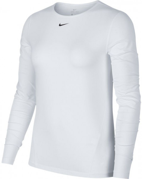  Nike Pro Top LS All Over Mesh - white/black