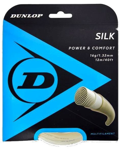 Tenisz húr Dunlop Silk (12 m) - natural