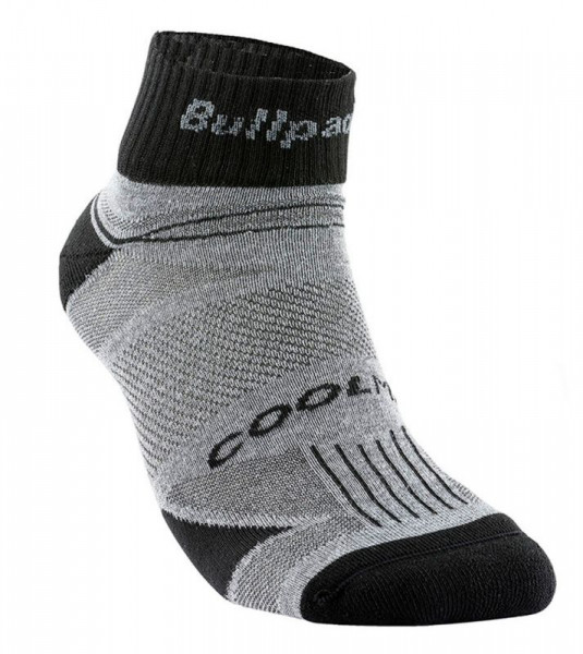 Čarape za tenis Bullpadel BP2108 M Short 1P - black/grey