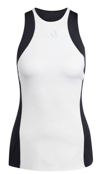 Damen Tennistop Adidas Tennis Premium Tank Top - white/black
