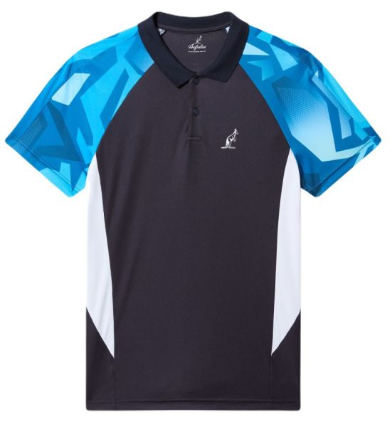 Pánské tenisové polo tričko Australian Ace Abstract Polo Shirt - blu navy