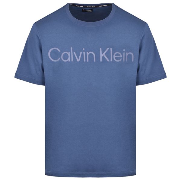 Herren Tennis-T-Shirt Calvin Klein PW SS T-shirt - crayon blue