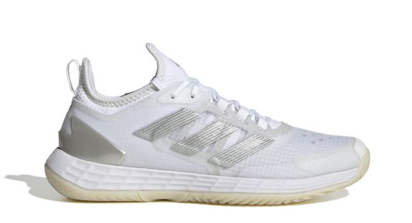 Damen-Tennisschuhe Adidas Adizero Ubersonic 4.1 W - footwear white/silver metallic/grey one