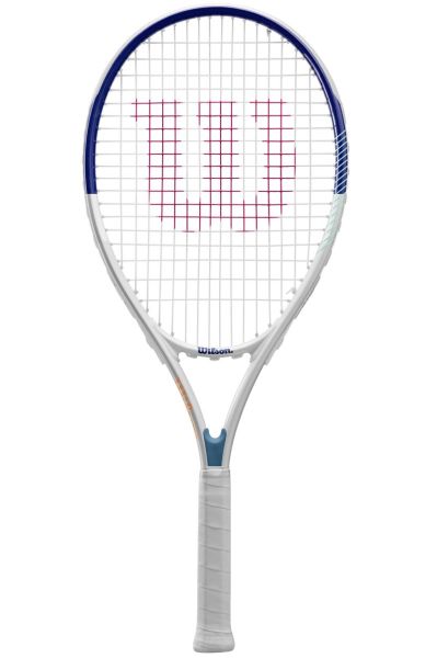 Tennis racket Wilson Roland Garros Elite Adult - white/navy