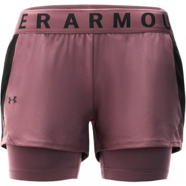  Under Armour Play Up 2in1 Shorts - ash plum/black