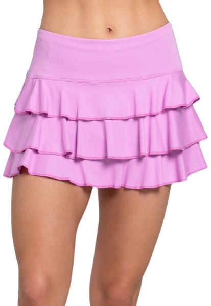 Damen Tennisrock Lucky in Love Mystic Petal Pink Awesome Ruffle - Rosa