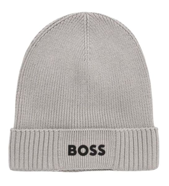 Σκουφάκι BOSS Logo-Detail Beanie - Μπεζ