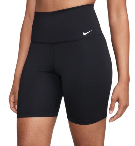 Damen Tennisshorts Nike Dri-Fit High-Rise 7in Shorts - black/white