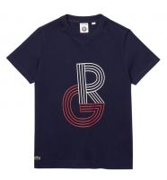 Tenisa T-krekls sievietēm Lacoste SPORT Graphic Roland Garros - blue marine/white