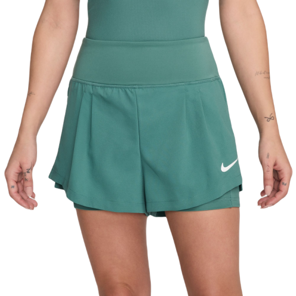 Damen Tennisshorts Nike Court Advantage Dri-Fit Tennis Short - Mehrfarbig, Weiß