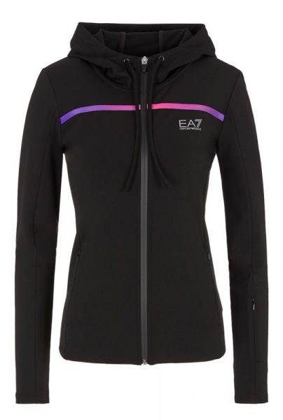 Sudadera de tenis para mujer EA7 Woman Jersey Sweatshirt - black