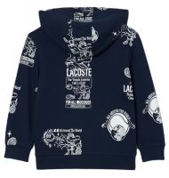 Dječački sportski pulover Lacoste Graphic Print Jogger Hoodie - navy blue/white Dječački sportski pulover Lacoste Graphic Print Jogger Hoodie - navy blue/white