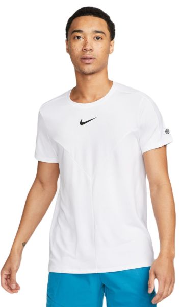 Men's T-shirt Nike Court Dri-Fit Slam Tennis Top - white/black