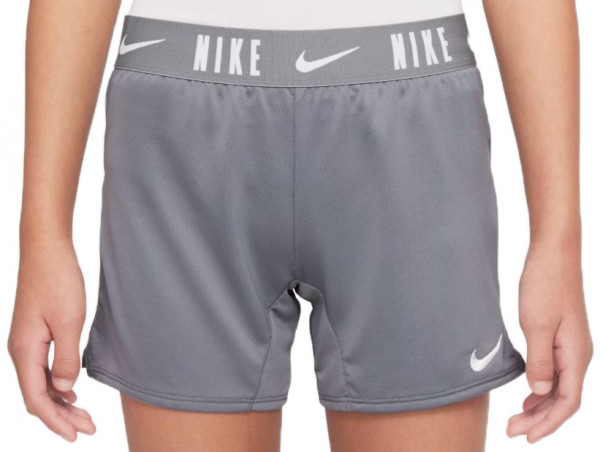 Šortai mergaitėms Nike Dri-Fit Trophy 6in Shorts - smoke grey/smoke grey/white