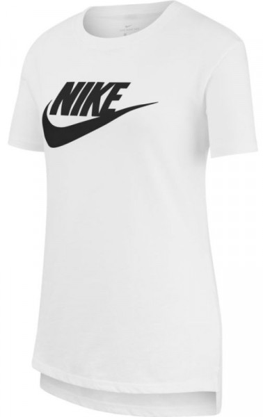 Majica kratkih rukava za djevojčice Nike G NSW Tee DPTL Basic Futura - white/black