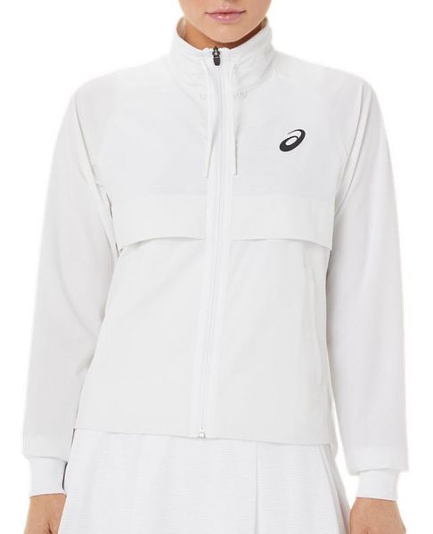 Damen Tennissweatshirt Asics Womens Match Jacket - brilliant white