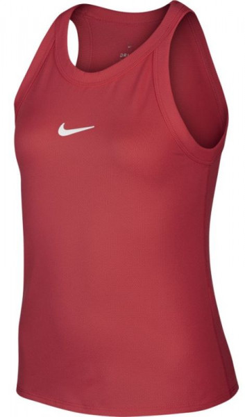 Marškinėliai mergaitėms Nike Court Dry Tank - gym red/white
