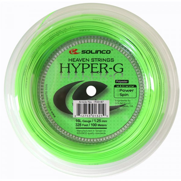 Tennisekeeled Solinco Hyper-G (100 m) - green