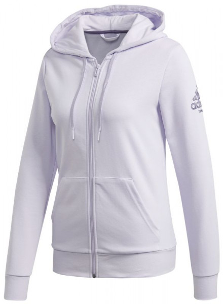 Ženski sportski pulover Adidas Women Club Hoodie - purple tint/tech purple