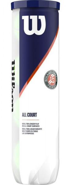 Tenisa bumbiņas Wilson Roland Garros All Court 4B
