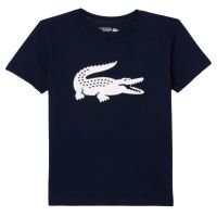 Koszulka chłopięca Lacoste Boys SPORT Tennis Technical Jersey Oversized Croc T-Shirt - Niebieski