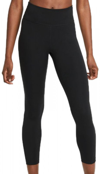 Women's leggings Nike One Dri-Fit Mid-Rise 7/8 Tight - black/white