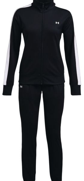Damen Tennistrainingsanzug Under Armour UA Tricot Tracksuit - black/white