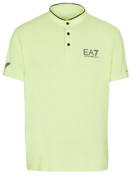 Męskie polo tenisowe EA7 Man Jersey Jumper - sharp green