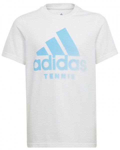 Jungen T-Shirt  Adidas Ten Category Tee B - white/blue