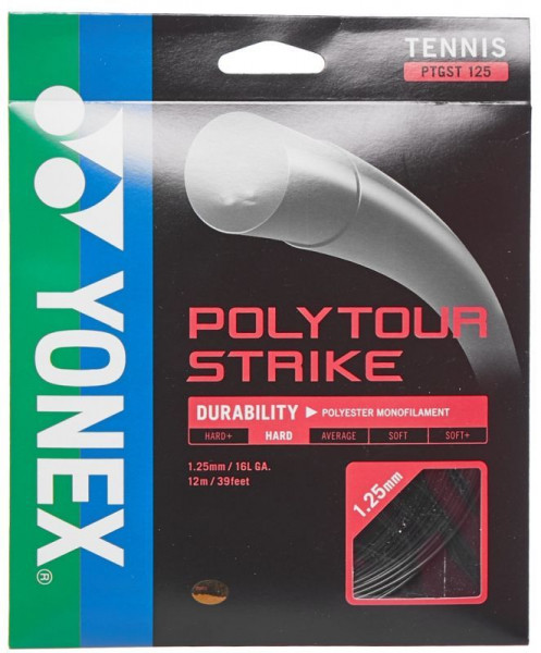 Tennis String Yonex Poly Tour Strike (12 m) - black