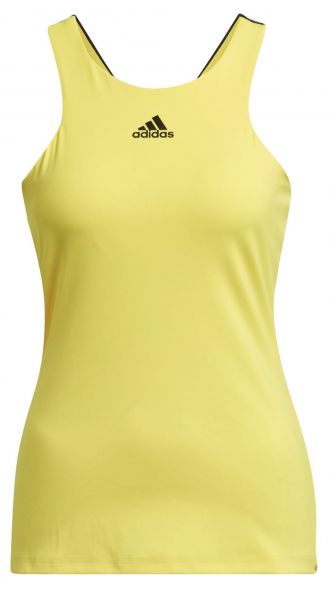 Damen Tennistop Adidas Y-Tank W - beam yellow/black