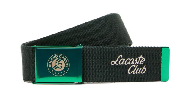  Lacoste Roland Garros Edition Contrast Branding Belt - sinople blanc