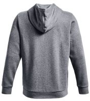 Férfi tenisz pulóver Under Armour Men's UA Essential Fleece Full-Zip Hoodie - pitch gray medium heather/white Férfi tenisz pulóver Under Armour Men's UA Essential Fleece Full-Zip Hoodie - pitch gray medium heather/white