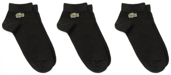 Calcetines de tenis  Lacoste SPORT Low-Cut Cotton Socks 3P - black/black/black