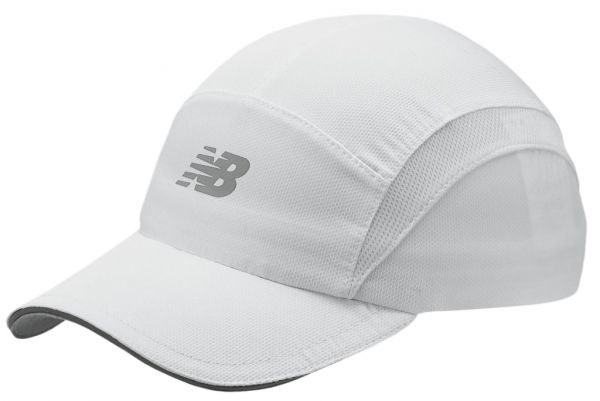 Czapka tenisowa New Balance 5 Panel Performance Hat - white