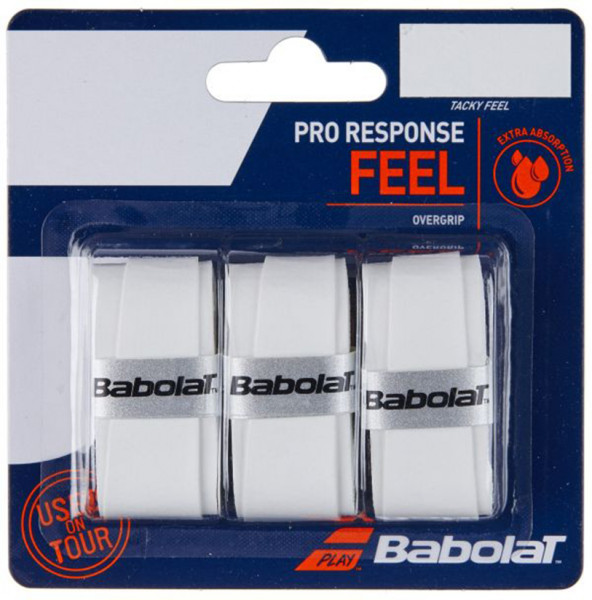 Owijki tenisowe Babolat Pro Response white 3P